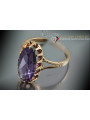 Russian Soviet rose 14k 585 gold Alexandrite Ruby Emerald Sapphire Zircon ring  vrc143