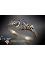 Russisch Sowjetrosa 14 Karat 585 Gold Alexandrit Rubin Smaragd Saphir Zirkon Ring vrc303