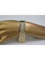 Yellow man's 14k 585 gold watch bracelet mbw009y
