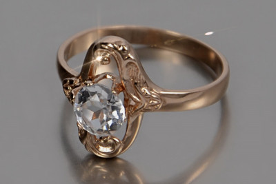 Rusă sovietică Rose Gold Ring 14K Alexandrite Ruby Emerald Safir Zircon 585 vrc358