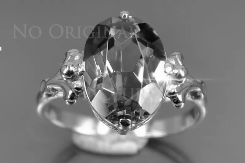 Russian Soviet rose 14k 585 gold Alexandrite Ruby Emerald Sapphire Zircon ring  vrc369