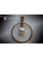 "Classic 14K Rose Gold Pearl Pendant - Vintage Design" vppr004