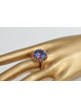 Руски съветски пръстен от розово злато 14K Александрит Рубин Изумруден сапфир Циркон 585 vrc035