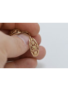 "Or rose 14 carats 585 vintage d'origine, Boucles d'oreilles ajourées" ven146