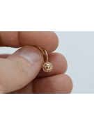 "Or rose 14 carats 585 d'origine Vintage - Boucles d'oreilles en forme de boule" ven191