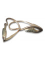 "Original Vintage 14K Rose Gold Leaf Earrings with No Stones" ven193