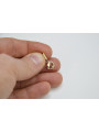 "Original Vintage No-Stones 14K 585 Rose Gold Leaf Charm" vpn005