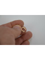 Винтажное розовое золото 14К 585 пробы - Кулон в форме подковы без камней vpn052