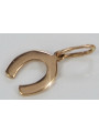 "Vintage 14K 585 Rose Gold Horseshoe Pendant in Original Design" vpn052