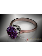 Russian Soviet rose 14k 585 gold Alexandrite Ruby Emerald Sapphire Zircon ring  vrc157