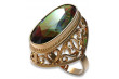 Russian Soviet silver rose gold plated 925 Alexandrite Ruby Emerald Sapphire Zircon ring vrc184sgp