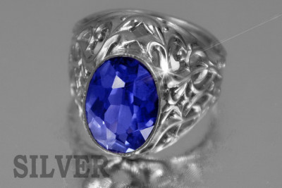 Russian Soviet Silver Rose Gold Plated Ring 925 Alexandrite Ruby Emerald Sapphire Zircon vrc347sgp