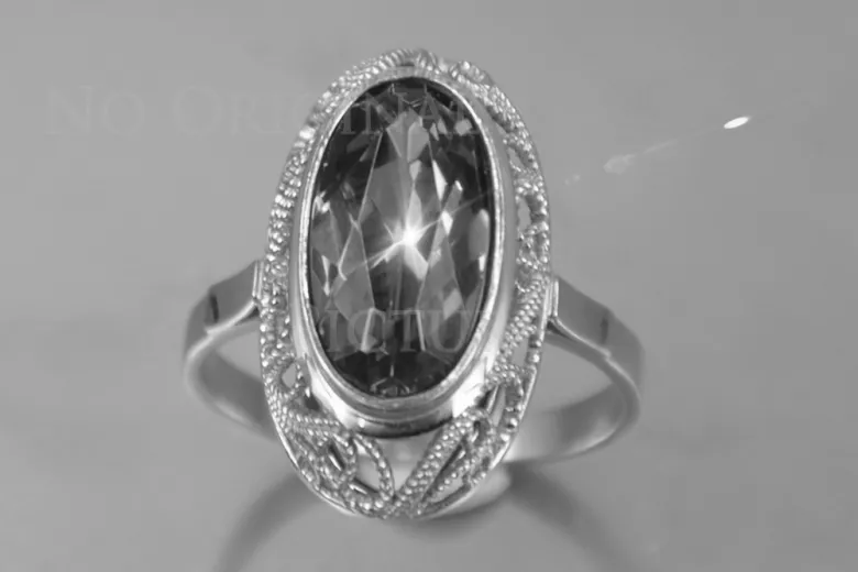 Russian Soviet rose 14k 585 gold Alexandrite Ruby Emerald Sapphire Zircon ring  vrc374