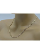 Yellow rose gold chain ★ russiangold.com ★ Gold 585 333 Low price ★ Garibaldi Bismark