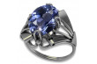 Russian Soviet silver 925 Alexandrite Ruby Emerald Sapphire Zircon ring vrc015s