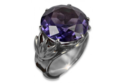 Vintage 925 silver Alexandrite Ruby Emerald Sapphire Zircon ring vrc029s