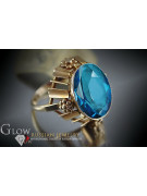 Russian Soviet rose 14k 585 gold Alexandrite Ruby Emerald Sapphire Zircon ring  vrc043