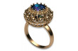 Russian Soviet silver rose gold plated 925 Alexandrite Ruby Emerald Sapphire Zircon ring vrc059rp