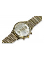 Złoty zegarek 14k 585 z bransoletą męski Geneve mw007y&mbw013y