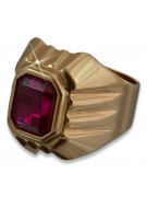 Rusă a crescut sovietice 14k 585 aur men's signet inel vsc002