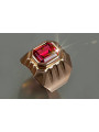 Rusă a crescut sovietice 14k 585 aur men's signet inel vsc002