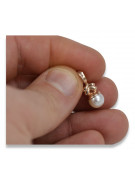 Stilvolles Perle Anhänger in 14 Karat Vintage-Roségold. vppr005