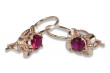 Russian Soviet rose 14k 585 gold earrings alexandrite ruby emerald others vec116