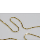 Lanț de șarpe din aur galben italian de 14k 585 cc080y