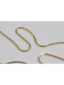 Italian yellow 14k 585 gold Snake chain cc080y