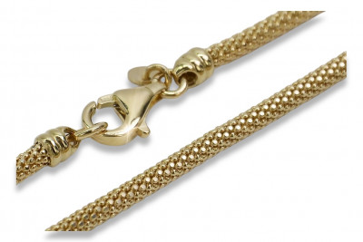 Italien jaune 14k or 585 Nouveau corde bracelet creux cb075y