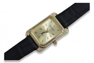 Reloj italiano amarillo 14k 585 dorado dama Geneve lw054y