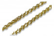 Italian yellow 14k gold Anchor diamond cut chain cc003y