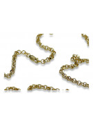 Italienische Ankerkette aus 14 Karat Gelbgold mit Diamantschliff, cc003y