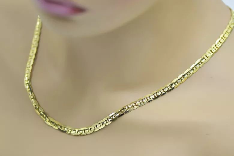 Yellow rose gold chain ★ russiangold.com ★ Gold 585 333 Low price