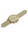 Złoty zegarek z bransoletą męski 14k 585 Geneve mw007y&mbw012y