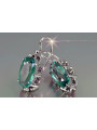 copy of Vintage silver rose gold plated 925 Alexandrite Ruby Emerald Sapphire Aquamarine Zircon ... earrings vec039sgp