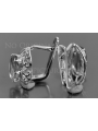 Vintage silver 925 Alexandrite Ruby Emerald Sapphire Aquamarine Zircon ... earrings vec141sgp