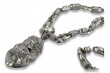 Sterling silver 925 Jesus pendant & chain pj001sL&cc053s