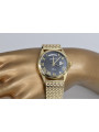 Złoty zegarek z bransoletą męski 14k 585 Geneve mw013ydbc&mbw013y