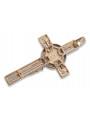 Krzyż Katolicki z różowego złota14k 585 krzyżyk z Jezusem z czerwonego złota ctc010rw
