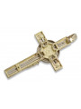 Italienisch Gelb Weiß 14 Karat Gold Katholisches Jesuskreuz ctc010y