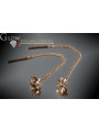 "Vintage Inspired 14K 585 Rose Gold Hanging Earrings without Stones" ven012
