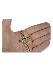 Golden Catholic Cross russiangold.com Gold 585 333 Low price