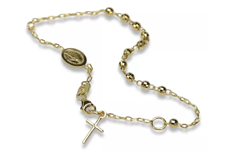 Rosary Bracelet- Gold – A&A Jewels Co.