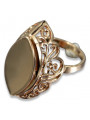 Radziecki 14k 585 złoty Rosyjski pierścionek z różowego złota vrn008