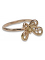 Russian Soviet rose pink 14k 585 gold Vintage ring vrn088