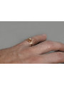 Radziecki 14k 585 złoty Rosyjski pierścionek z różowego złota vrn018