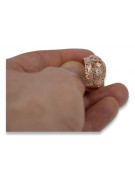 Русский Советский розовый 14к 585 золото Винтажное кольцо vrn107