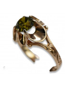 Radziecki 14k 585 złoty Rosyjski pierścionek z różowego złota z Aleksandrytem Rubinem Szafirem Szmaragdem Cyrkonią vrc377
