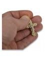 Złoty krzyż Prawosławny 14k 585 zawieszka krzyżyk żółte złoto oc002y